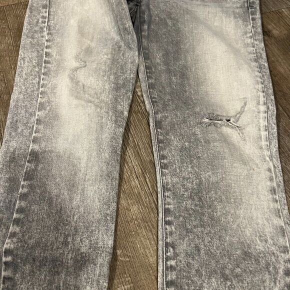 Agolde Colette Crop grey wash 28 - Picture 6 of 10